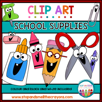 School Supplies Clip Art by Stop and Smell the Crayons | TpT