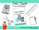 School Supplies | An Interactive Matching Book