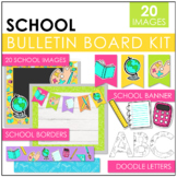 School Supplies Bulletin Board Kit | Classroom Decor
