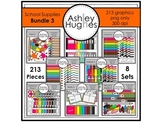 School Supplies Clipart Bundle 3 [Ashley Hughes Design]