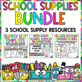 School Supplies Bundle List Templates, Notes, Introduction