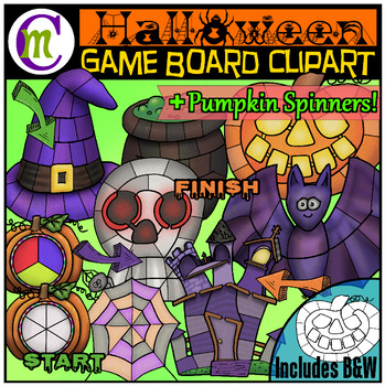 Preview of Halloween Game Boards Clipart
