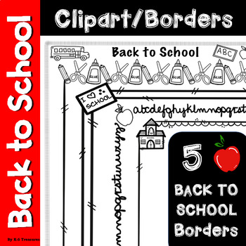 abc clipart border black and white