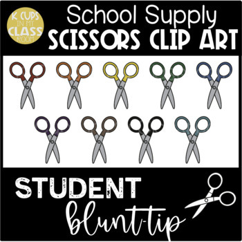 School Supplies Clip Art: Scissors (Teacher & Student ) {K Cups in