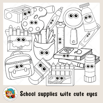 ART SUPPLIES clipart, SCHOOL (1171887)