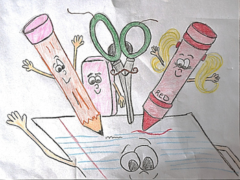 Preview of School Supplies - Clipart