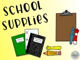 School Supplies Clipart