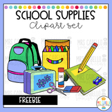 School Supplies Clipart Freebie