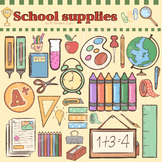 School Supplies Clipart/Icon | Back to school