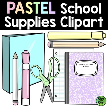 pastel colored book clip art