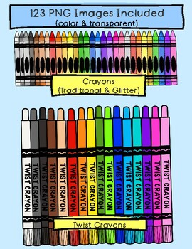 School Supplies: Crayons, Markers & MORE Clip Art for Personal & Commercial  Use