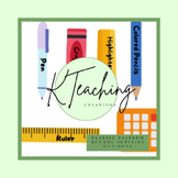 Back to School - Classroom Décor School Supplies Cut Outs 