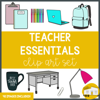 Teacher Supplies & Essentials Clipart - Personal & Commercial -Teacher  Favorites