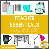 Teacher Supplies & Essentials Clipart - Personal & Commerc