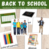 School Supplies Flashcards ESL Newcomer Vocabulary Cards A