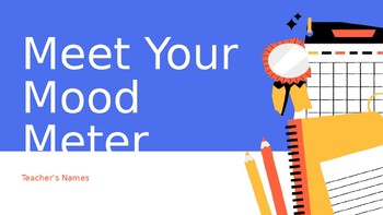 Preview of School Supplies Illustration: SEL Meet Your Mood Meter Education Presentation