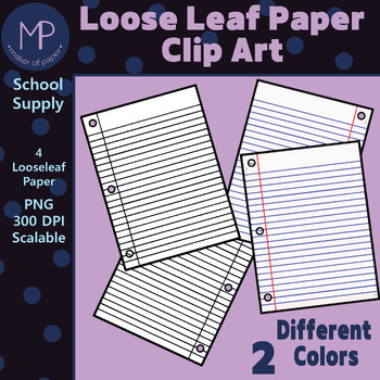 loose leaf paper clip art