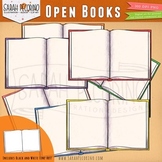 Open Books Clip Art - School Supplies