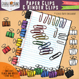 Paper Clips and Binder Clips Clip Art