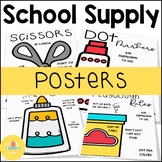 School Supplies Poster / How to use School supplies
