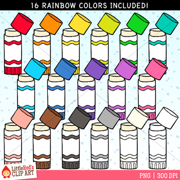 Rainbow Clothes Clip Art Bundle by LittleRed