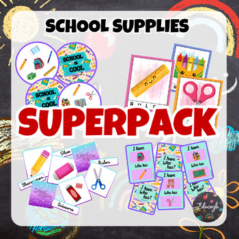 Preview of School Supplies SUPERPACK!