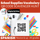 School Supplies Vocab and Practice for Spanish