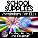 English as a Second Language ESL ELL - School Supplies Voc