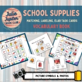 School Supplies Vocabulary Book and Task Cards