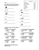 School Supplies Vocabulary Test for Newcomers