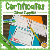 School Supply Certificates