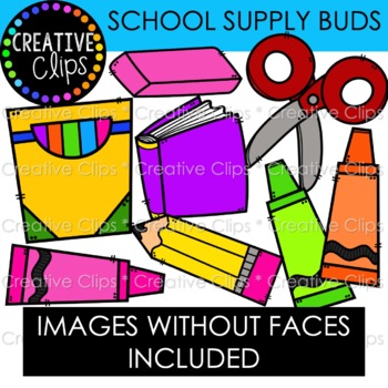 School Supplies Clipart, Back to School - Vector Graphic by VR