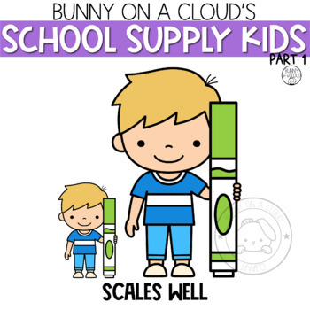 School Supplies Clipart by Bunny On A Cloud