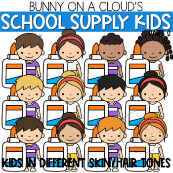 School Supplies Clipart by Bunny On A Cloud