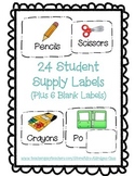 Supply Labels (Student Supplies)