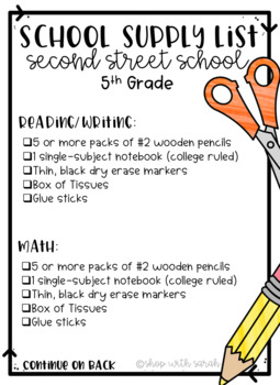 School Supply List: The Supplies You Should Stock Up On! - Friday We're In  Love