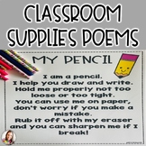 School Supply Poems