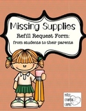 School Supply Refill and Replacement Notice to Parents fro