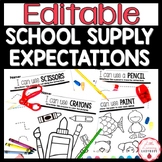 School Supply Rules and Expectations for Back to School | 