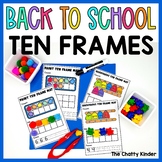 School Ten Frame Mats - Kindergarten Back to School Math Center