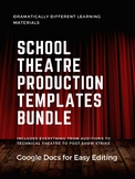 School Theatre Production Templates Bundle- Everything You
