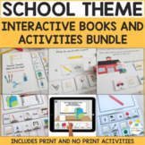 School Interactive Adapted Books and Activities Bundle for