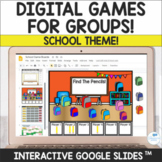 School Theme Digital Games for Speech Groups and Teletherapy