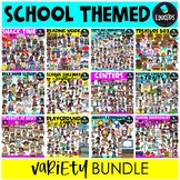 School Themed Clip Art Variety Bundle {Educlips Clipart}