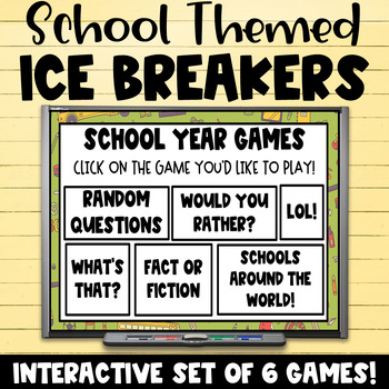 School Themed Interactive Games Digital Ice Breakers September Morning ...