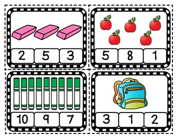 School Themed Math Centers for Preschool and Kindergarten | TpT