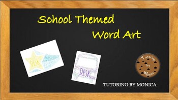 Preview of School Themed Word Art