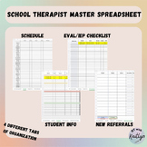 School Therapist Master Spreadsheet