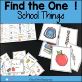 School Things Vocabulary Game and Flashcards
