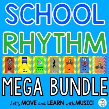 Preview of Rhythm Activity Mega Bundle: (All Levels) Cards, Games, Stations